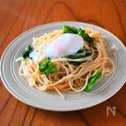 ワンパンで！菜の花のピリ辛パスタ