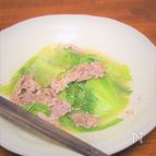 アレンジ無限大・即席・塩豚とたっぷりレタスのさっと煮