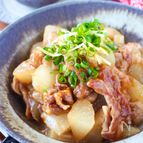 【大根消費】レンジで下ゆで＊味がしみしみ！こってり豚バラ大根
