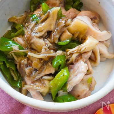 レンチンDEピーマン鶏【レンジ調理で楽をする！】