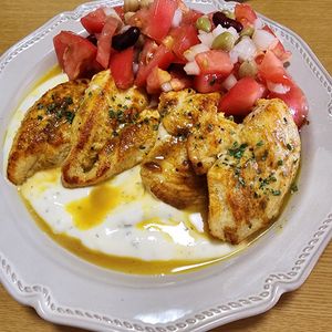 ナムディの作ってみた!投稿(鶏むね1枚で！ビストロ級カレーソテーのヨーグルトソース)
