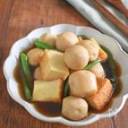 【冷凍野菜でほぼ放置】里芋と厚揚げといんげんの煮物