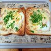 M*Pの作ってみた!投稿(朝から幸せカフェ気分♡『ハムと卵のツナチーズトースト』)