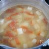 すいかの皮と豆腐の味噌汁の工程3
