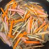 子供もぱくぱく！厚切りハム入りきんぴらごぼうの工程4