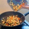 夏野菜の彩りキーマカレーの工程2