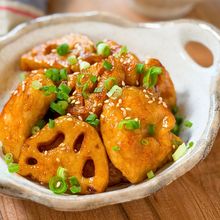 秋に食べたい♩【鶏肉とれんこんの甘酢炒め】