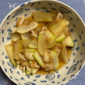 チョビの助の作ってみた!投稿(冬瓜とちくわの簡単おつまみ)