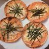 たりおの作ってみた!投稿(餃子の皮で明太クリームピザ)