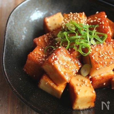 簡単絶品おつまみ＊厚揚げのコロコロ生姜照り焼き