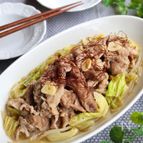 絶品！豚しゃぶと野菜のにんにく酒蒸し