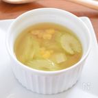 セロリとコーンのスープ　簡単過ぎて旨すぎる！！