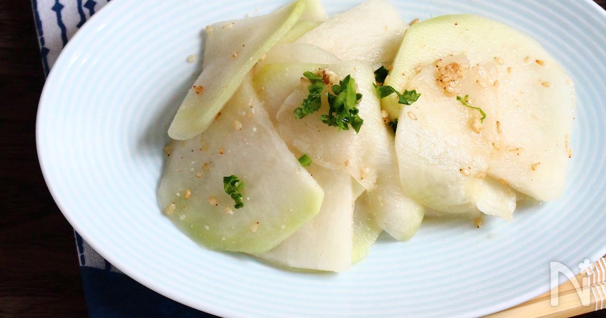 コールラビのごま酢あえ【シャキシャキポリポリ箸休め】