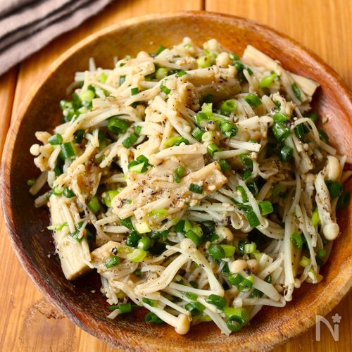 レンジで5分！【えのきのねぎ塩和え】やみつき副菜♩
