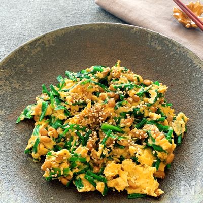 ぱぱっとランチ!なったまニラ炒め