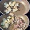 ご飯泥棒!【豚バラとキノコとピーマンのオイスターバター】の工程1