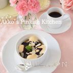 バナナオートミールムースのマシュマロチョコレートソース