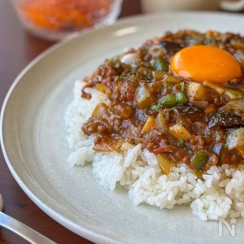 煮込まず簡単✨野菜たっぷりキーマカレー🍛