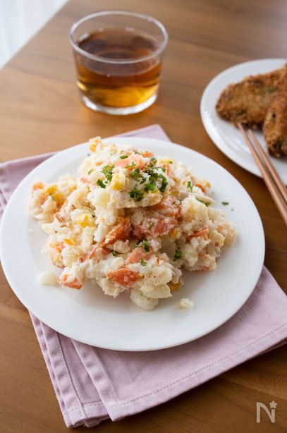 コーンたっぷりポテトサラダ【作り置き・子供も喜ぶ・お弁当】