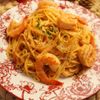 プリッと濃厚!えびのトマトチーズパスタ