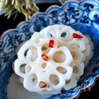 【基本のおせち】すし酢・電子レンジで簡単《花形れんこん》