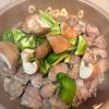 『おつまみに最高！』砂肝と椎茸とピーマンのにんにくポン酢炒めの工程5
