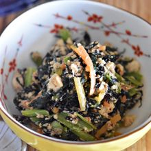 小松菜とひじきのカラダにやさしい炒り豆腐【作り置き】