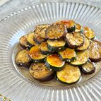 〖茄子とズッキーニの甘辛照り焼き〗とろホク食感が美味しい〜♪