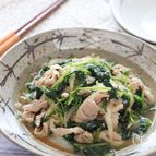 【豚肉とほうれん草の甘辛中華風】ご飯がめっちゃ進むおかず♪