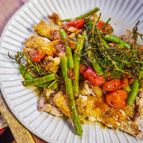 庭のローズマリー大活躍！夏のチキンステーキ