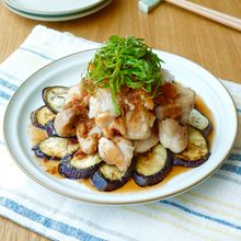 【焼きナスのおろし鶏】暑い夏にさっぱりおいしい!