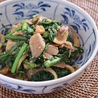 春菊と舞茸のごま和え