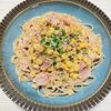 よっこの作ってみた!投稿(【とうもろこしパスタ】ワンパンで!甘み際立つ!)