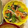 ゆきぼうの作ってみた!投稿(レンジで簡単！副菜に♪小松菜と豆もやしの彩り3色ナムル)