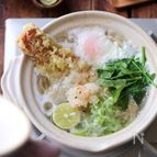 ちくわおろし鍋焼きうどん。
