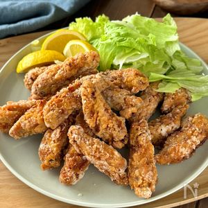 手羽中の唐揚げ】絶品！ザクザクチキン | レシピサイトNadia
