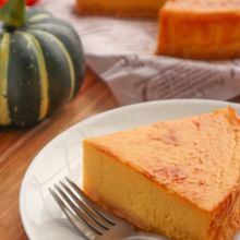 ハロウィンにぴったり♪ずっしり濃厚♡かぼちゃのチーズケーキ
