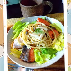 チョロリスの作ってみた!投稿(【鮭とキャベツの和風ペペロンチーノ】塩こんぶが味の決め手♪)