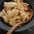 とうふとえのきの納豆炒め
