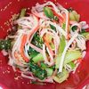 milkの作ってみた!投稿(レンジで2分！チンゲン菜とカニカマの旨塩和え)
