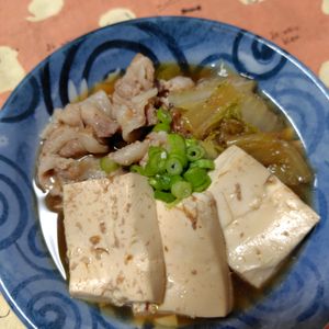 コスモスの作ってみた!投稿(【白菜入り豚こま肉豆腐】コスパ優秀◎切って煮るだけ和食！)