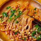 レンジで5分！【ヤンニョムえのき】やみつき甘辛味♩