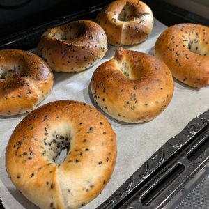 1386079の作ってみた!投稿(【プロが教える】試作を重ねたカリもち！胡麻ベーグル)