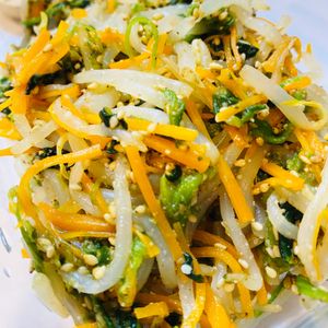 みおの作ってみた!投稿(【三色野菜のごま和え】レンジで作れる♪栄養満点副菜♡)