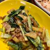 カスプの作ってみた!投稿(豚こまとじゃがいもと小松菜の和風バター炒め)