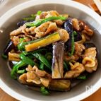 『豚バラなすのチンジャオロース風』15分で簡単！ご飯が進む♫