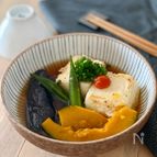 揚げだし豆腐～夏野菜と一緒〜