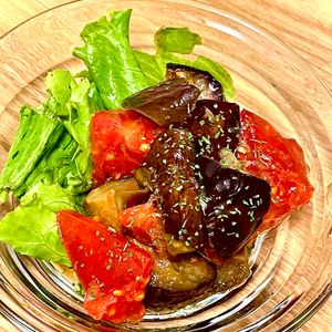 michuの作ってみた!投稿(ちょっと和風☆なすとトマトのマリネ☆)