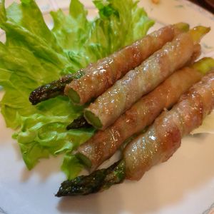1234876の作ってみた!投稿(甘辛だれでごはんがすすむ!アスパラの肉巻き)