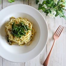 【混ぜるだけ！】大葉とオリーブのパスタ